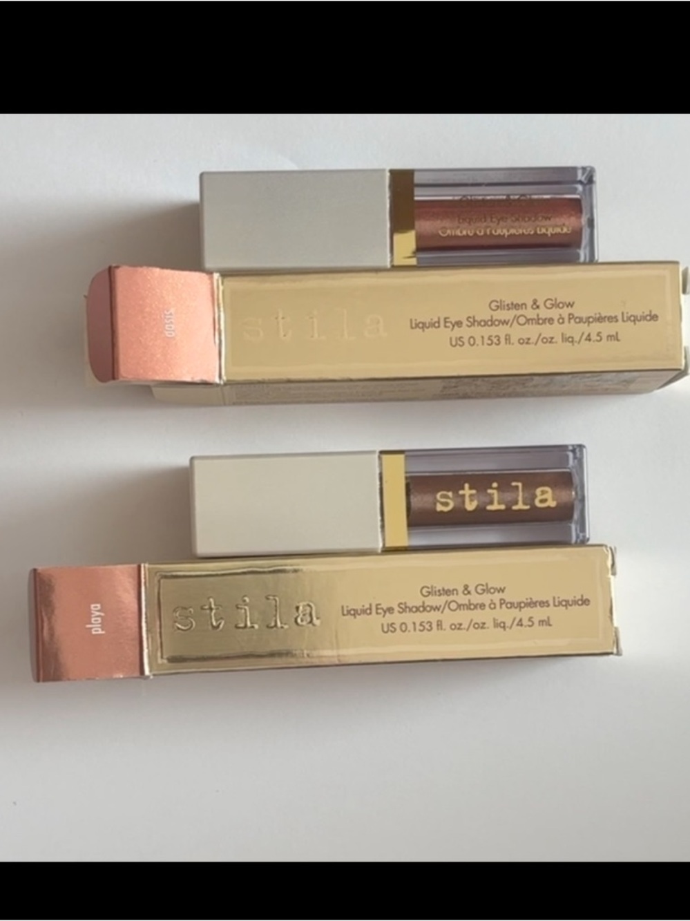 NWT Stila bundle of 2 liquid eyeshadow- shades playa and oasis